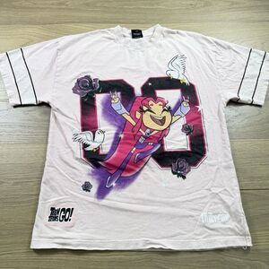 Civilregime Teen Titans Go Shirt Adult Large Starfire Roses Concrete Crew Tee